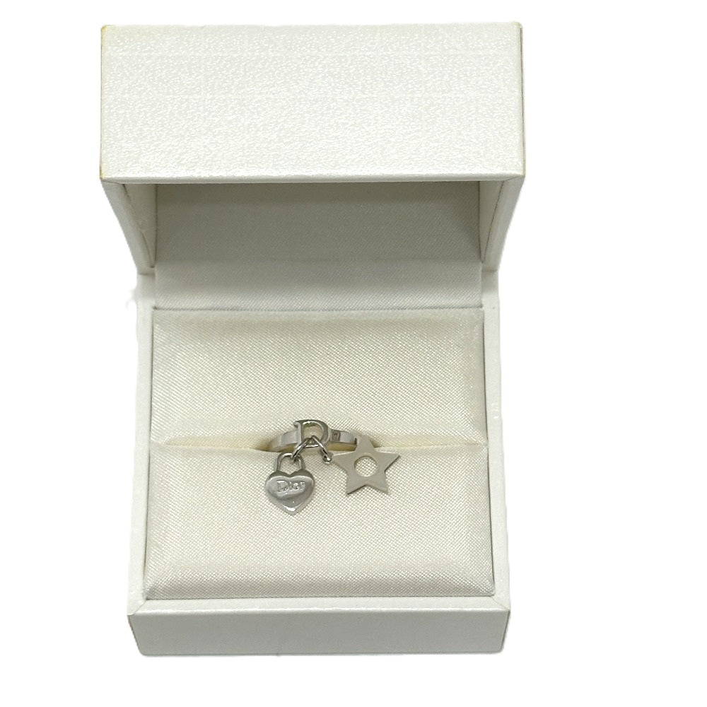 Christian Dior Star Heart Fashion Accessory Ring Metal Women's Silver