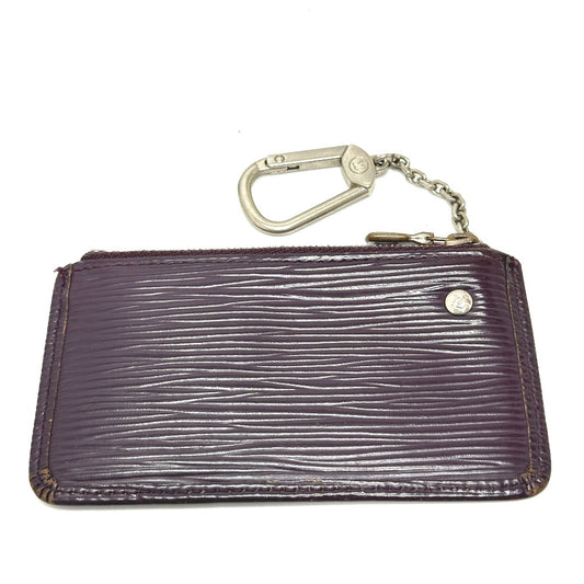 LOUIS VUITTON M6380K Pochette Accessories Key Case with Chain Coin Case Epi Leather Women's Cassis