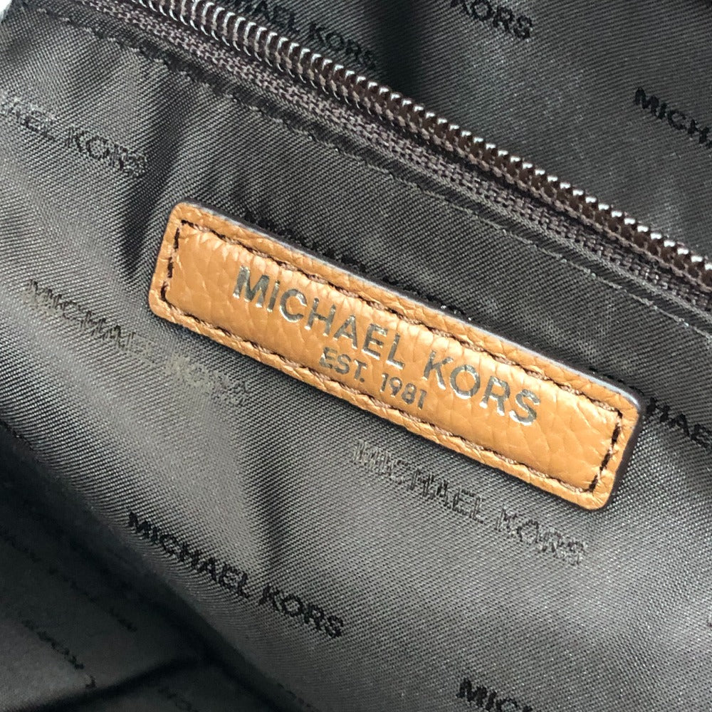 Michael Kors Logo Bag 2WAY Briefcase Document Bag Business Bag Leather Men's Brown