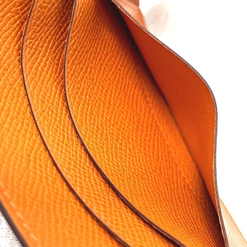 HERMES フラット マルチ ICケース カードケース ヴォーエプソン レディース オレンジ