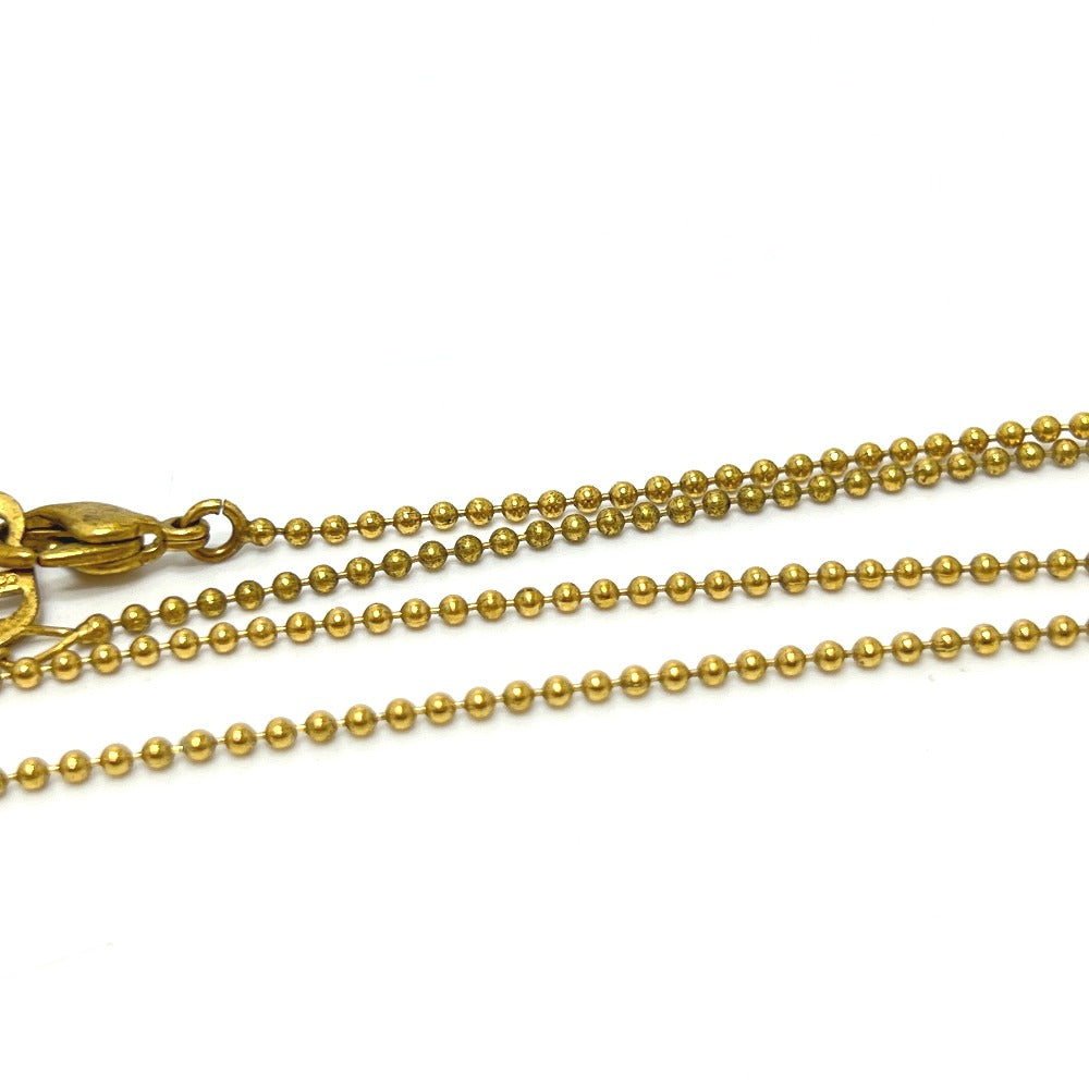 Christian Dior Circle Star Chain Necklace, Gold, Women's