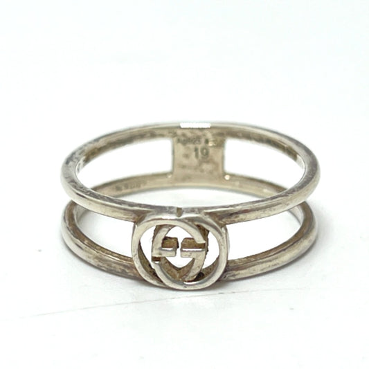 GUCCI Interlocking G Ring, SV925, Women's Silver