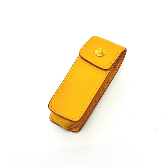 HERMES セリエ ガムケース 印鑑ケース リップケース 小物入れ ヴォーエプソン レディース イエロー