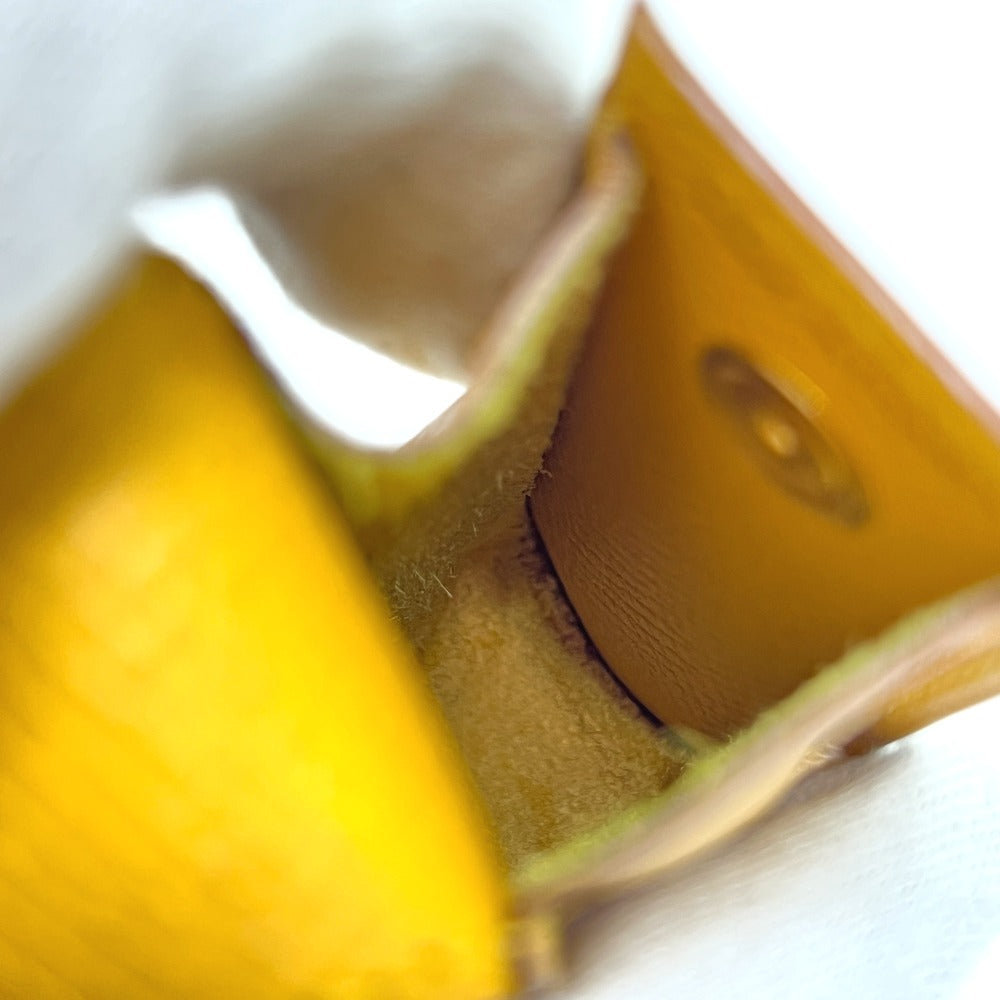 HERMES セリエ ガムケース 印鑑ケース リップケース 小物入れ ヴォーエプソン レディース イエロー