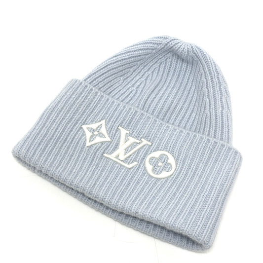 LOUIS VUITTON M93262 Beanie - LV Headline Beanie Hat, Knit Cap, Wool, Women's, Blue Ciel