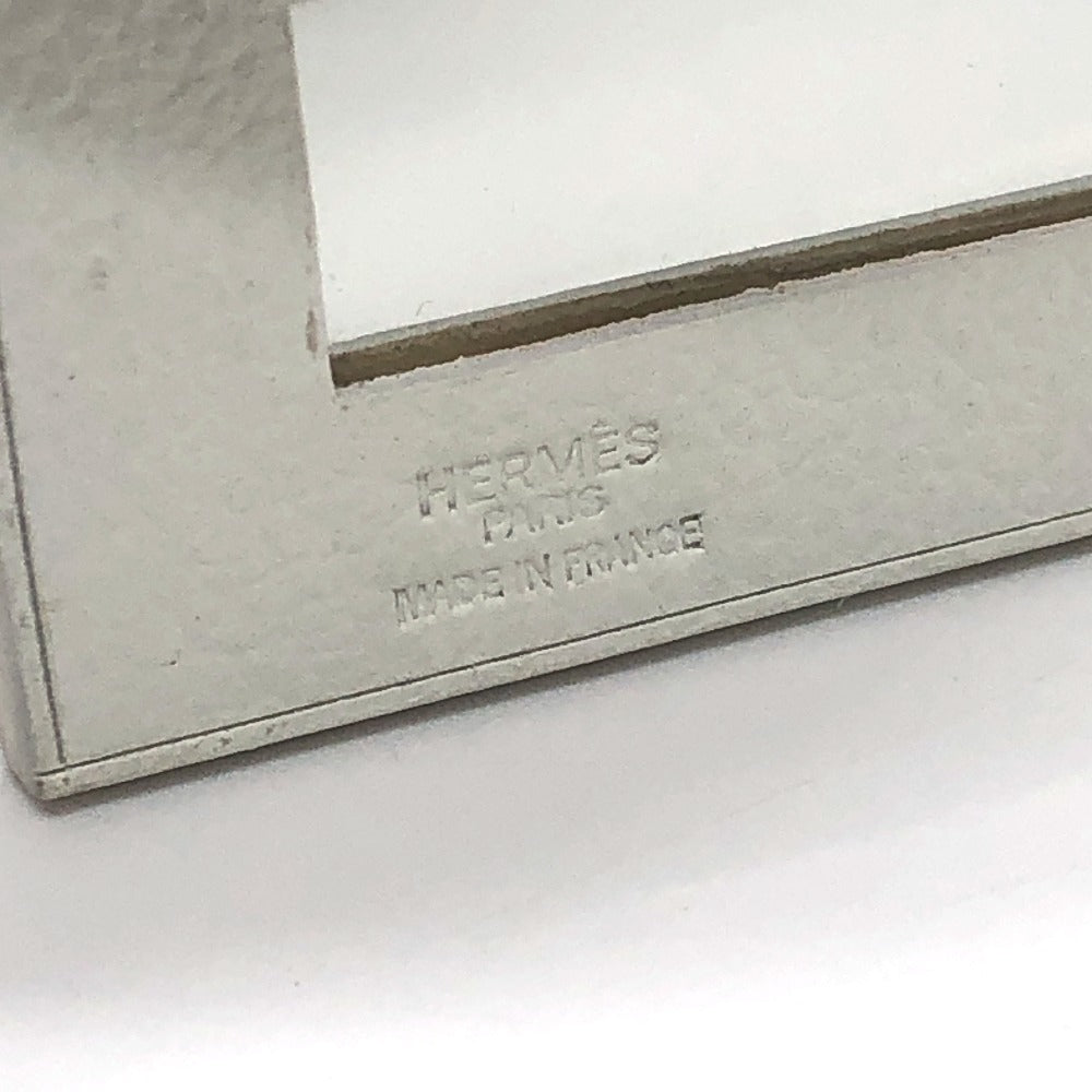 HERMES 折りたたみ 2つ折り コンパクト ミラー 手鏡 鏡 ヴォーガリバー レディース ホワイト