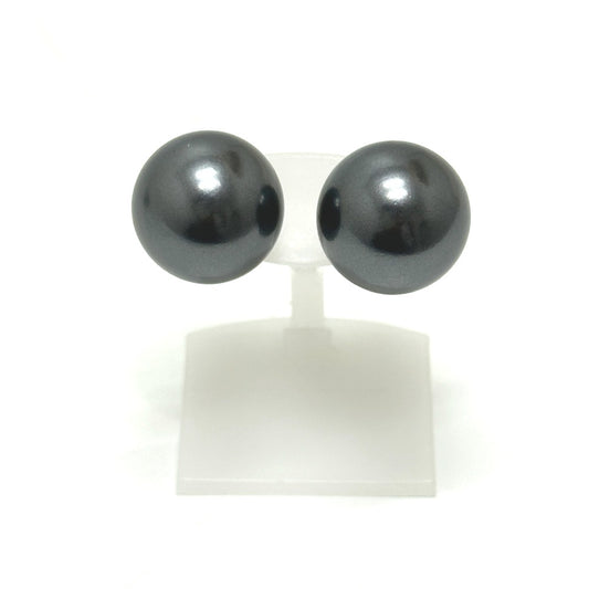 Dior Tribal ball Pearl hoop earrings Pierce Silver x Pink Used