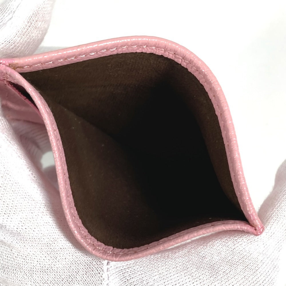 TIFFANY&Co. ロゴ 名刺入れ パスケース カードケース レザー ユニセックス ピンク