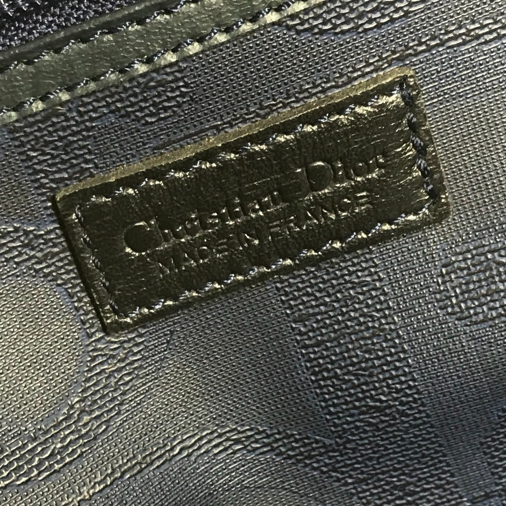 Dior Vintage Tropper Logo Bag Handbag Travel Bag Boston Bag PVC/Leather Unisex Navy