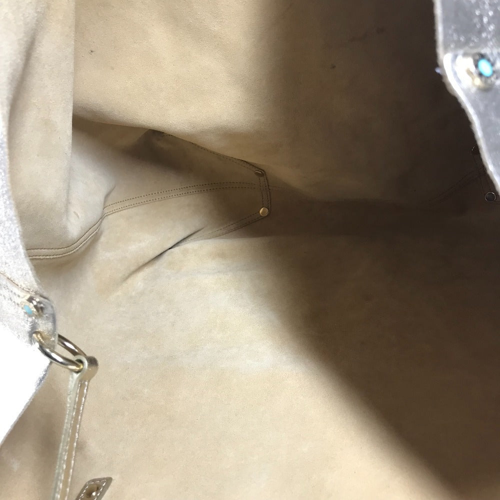TIFFANY&Co. Pouch-Included Logo Reversible Shoulder Bag Tote Bag Shoulder Bag Leather Unisex Gold
