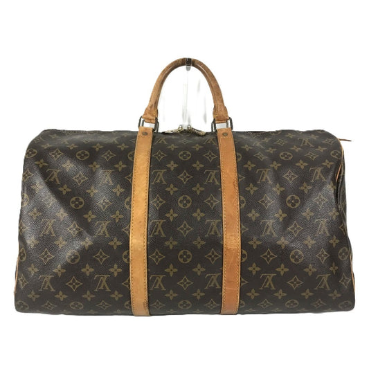 LOUIS VUITTON M41426 Monogram Keepall50 Keepall 50 Travel Bag Hand Bag Travel Bag Duffle Bag MonogramCanvas Brown Used