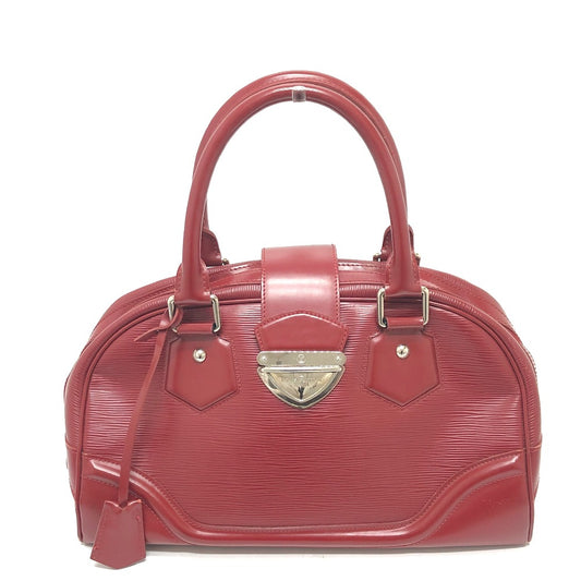 LOUIS VUITTON M5931M Epi Bowling Montaigne GM Mini Boston Bag, Shoulder Bag, Handbag, Epi Leather, Women's, Red