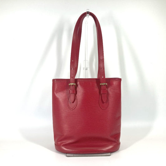 LOUIS VUITTON M5899E Epi Petit Bucket PM Shoulder Tote Bag in Epi Leather, Red