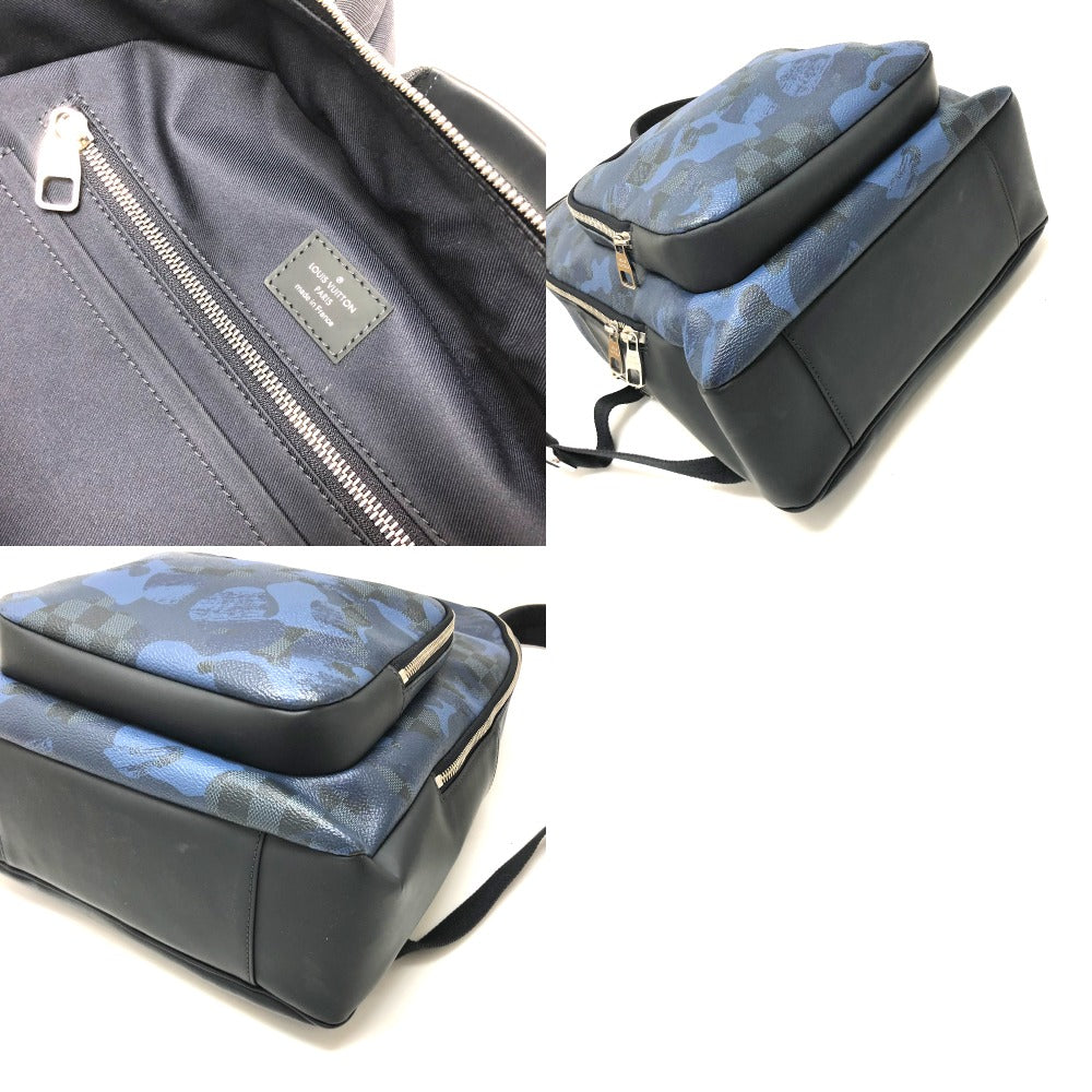 LOUIS VUITTON N41510 Damier Cobalt Andy Backpack, Men's Damier Cobalt Canvas, Cobalt Blue