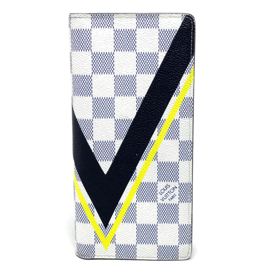 LOUIS VUITTON N64007 ダミエ コーストライン アメリカンズカップ ポルトフォイユブラザ 長財布 ダミエアズールキャンバス ユニセックス アズール アズール