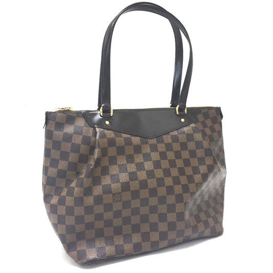LOUIS VUITTON N41103 Damier Westminster GM Bolso Tote Bolso Bandolera Damier Canvas Mujer Ebene Brown