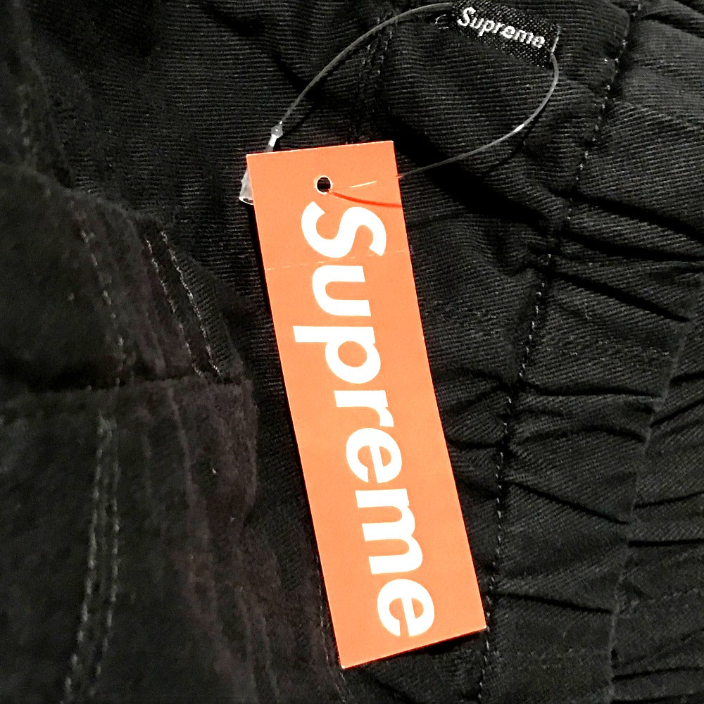 Supreme 19SS Patchwork Harrington Jacket, Men's Cotton Patchwork Harrington Jacket, Black