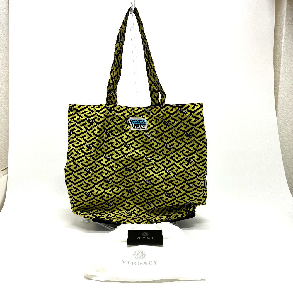 VERSACE カバン エコバッグ グレカ 折り畳み ショルダーバッグ 肩掛け トートバッグ ナイロン レディース - brandshop-reference