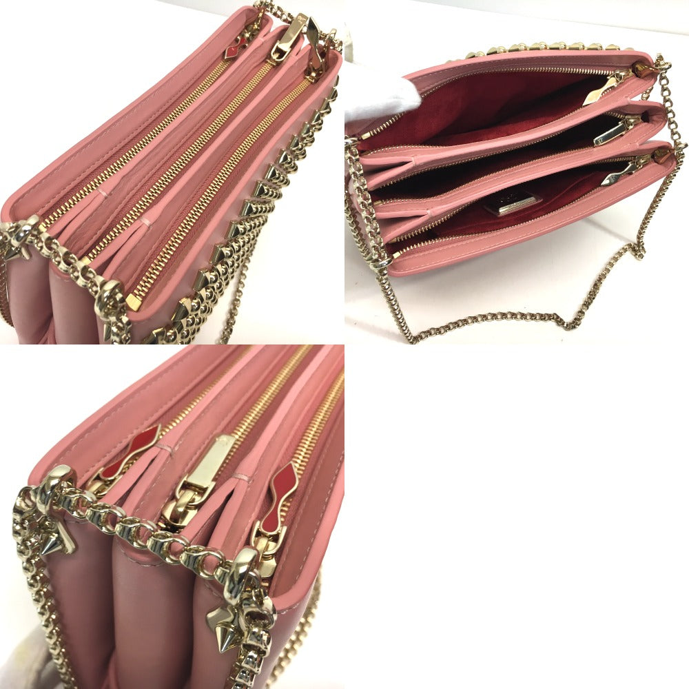 Christian Louboutin 2WAYバッグ チェーンショルダー ラージ ニュースタッズ トリルビ レザー レディース ショルダーバッグ - brandshop-reference