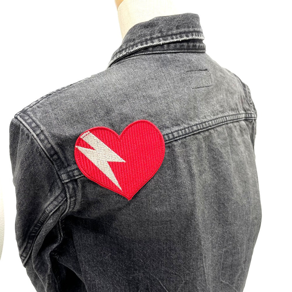 SAINT LAURENT PARIS 484738 ハートワッペン ロゴボタン デニムジャケット コットンデニム レディース - brandshop-reference