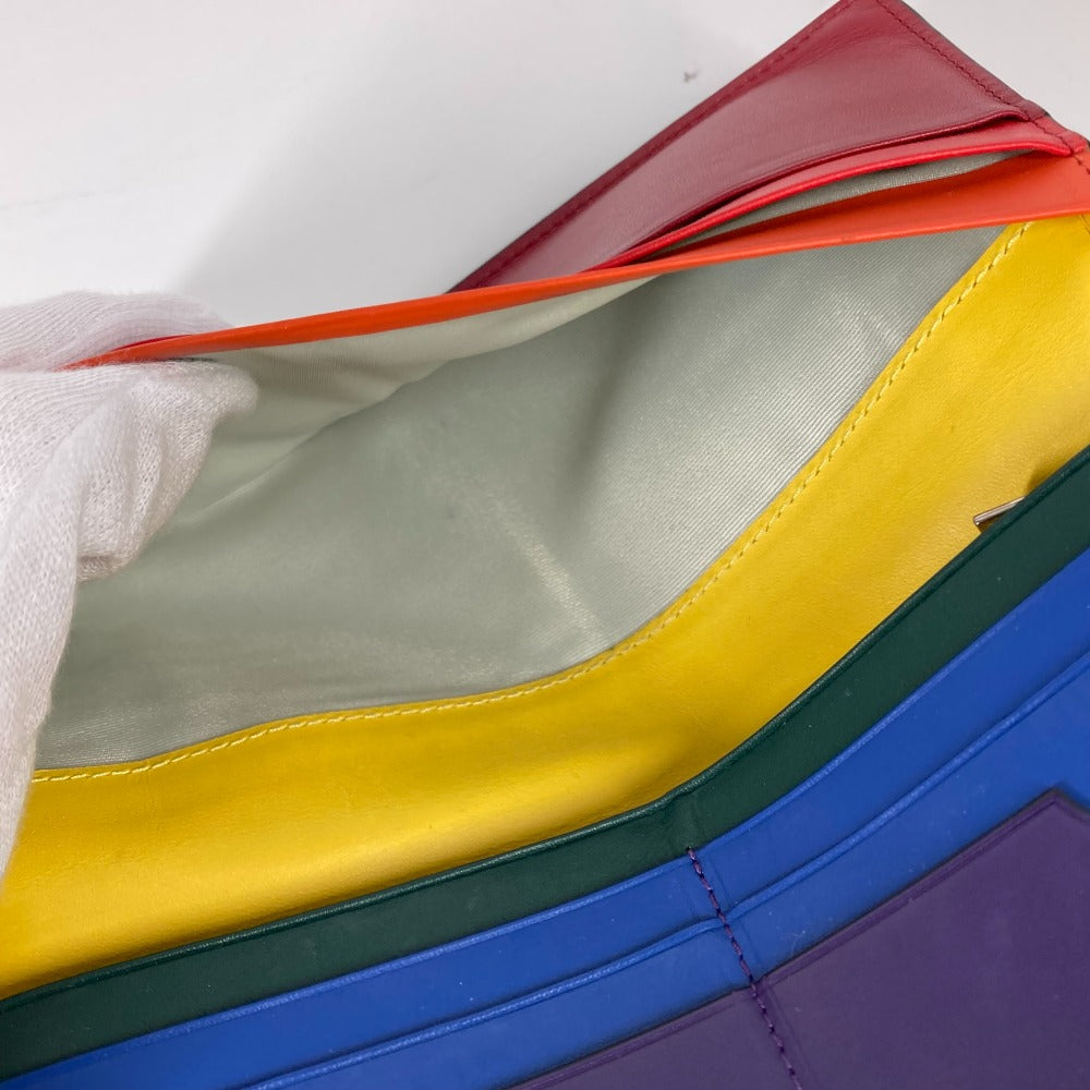 LOEWE ロングウォレット レインボー アナグラム 2つ折り 長財布 レザー メンズ - brandshop-reference