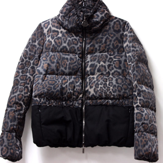 MONCLER ARGENTEE レオパード 切り替え ダウンジャケット ダウン レディース - brandshop-reference