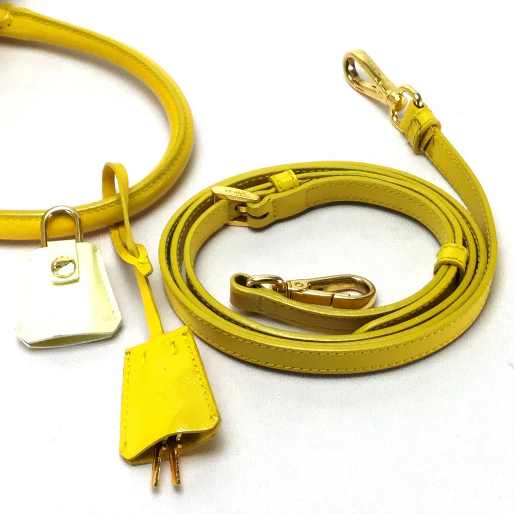 PRADA BL0864 バイカラー サフィアーノ ベルニーチェ 2WAY ハンドバッグ レザー レディース - brandshop-reference