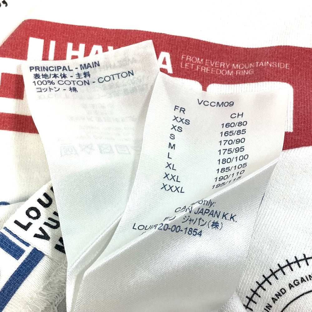 LOUIS VUITTON アパレル 19AW オールオーバー ロゴ プリント クルーネック 半袖Tシャツ コットン メンズ - brandshop-reference