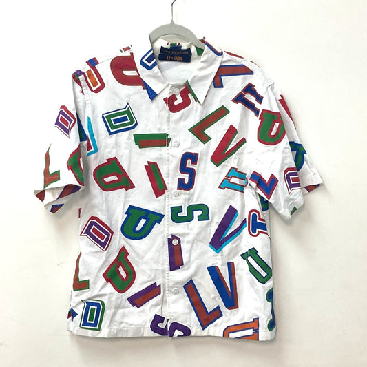 LOUIS VUITTON NBAコラボ NBAバスケットボールレターオーバーシャツ アパレル トップス 半袖 RM212 半袖シャツ コットン メンズ - brandshop-reference