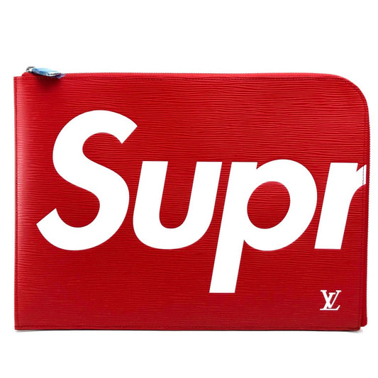 LOUIS VUITTON M67722 ルイヴィトン×シュプリーム エピ ポシェット・ジュールGM Supreme Louis Vuitton PO.JOUR GM SP EPI POCHETTE クラッチバッグ ユニセックス - brandshop-reference