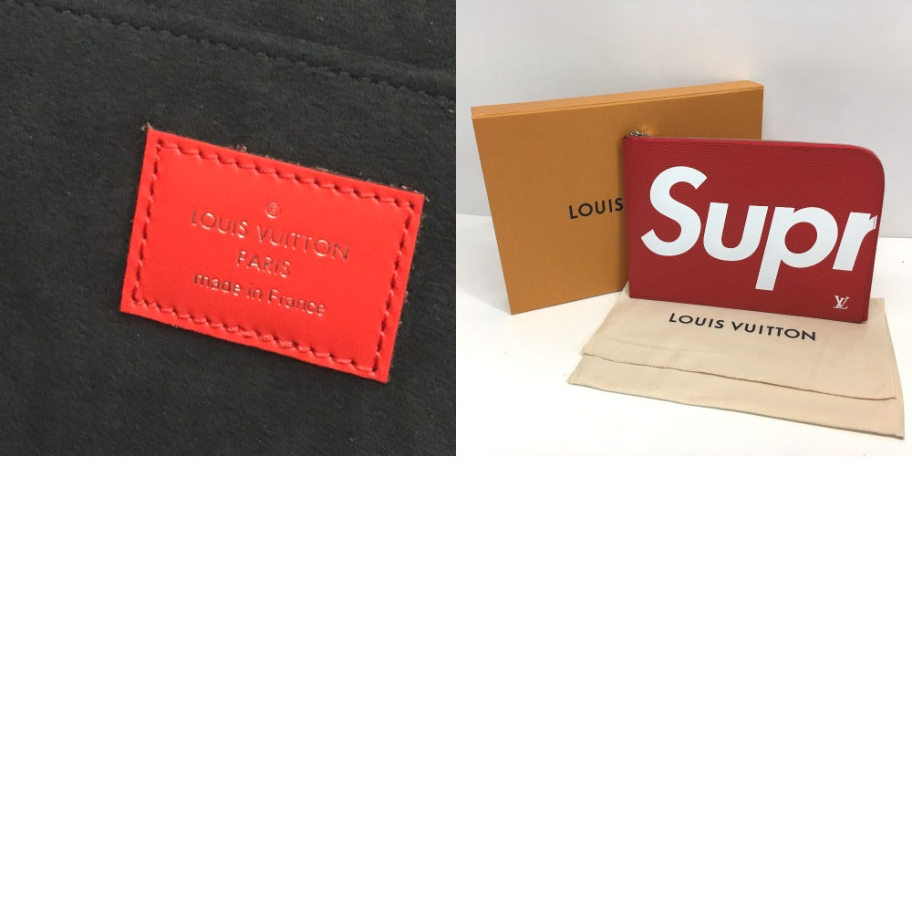 LOUIS VUITTON M67722 PO.JOUR GM SP EPI POCHETTE エピ ポシェット・ジュールGM ルイヴィトン×シュプリーム エピレザー ユニセックス クラッチバッグ - brandshop-reference