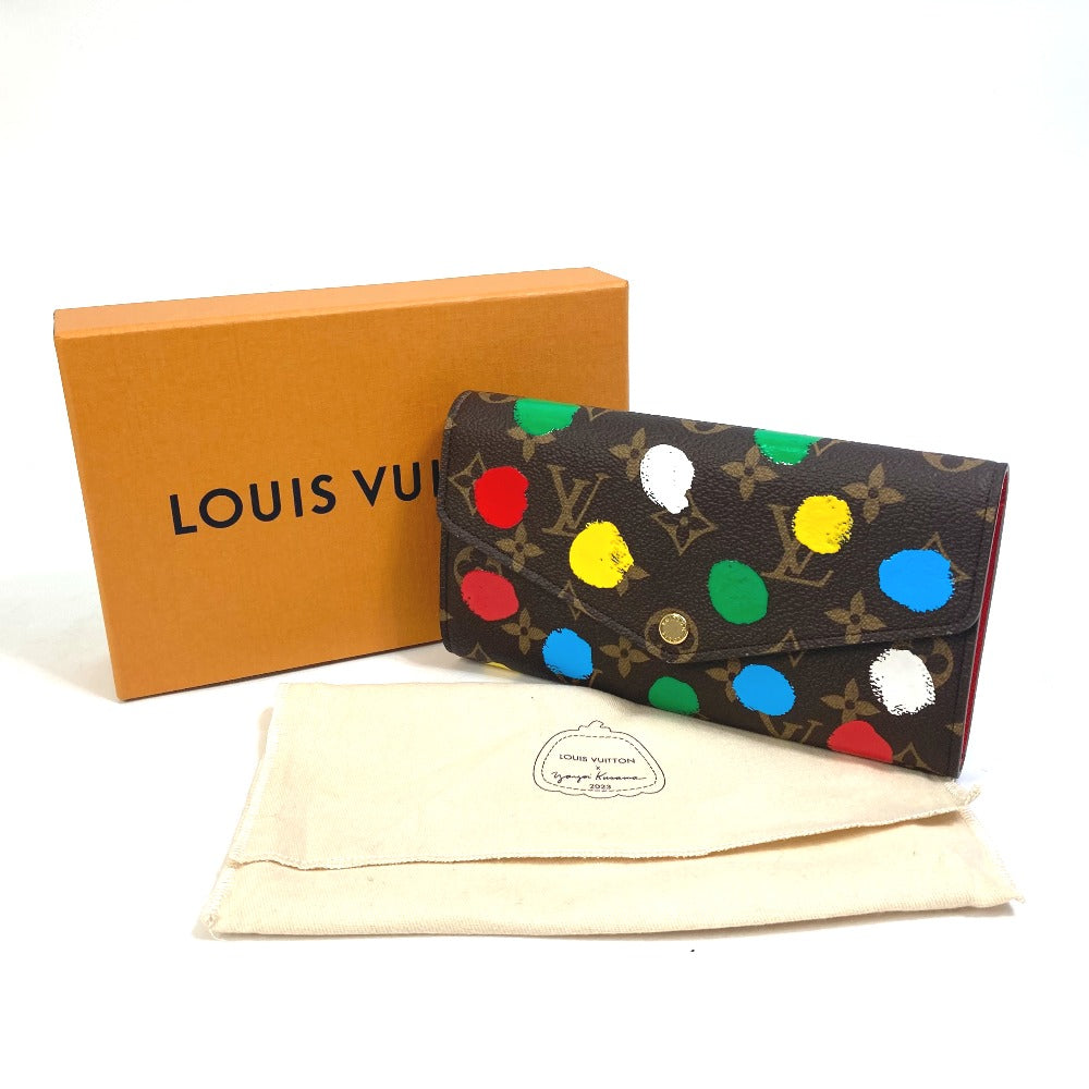 LOUIS VUITTON M81980 LV × YK草間彌生 モノグラム ポルトフォイユ・サラ NM 2つ折り 長財布 モノグラムキャンバス レディース - brandshop-reference