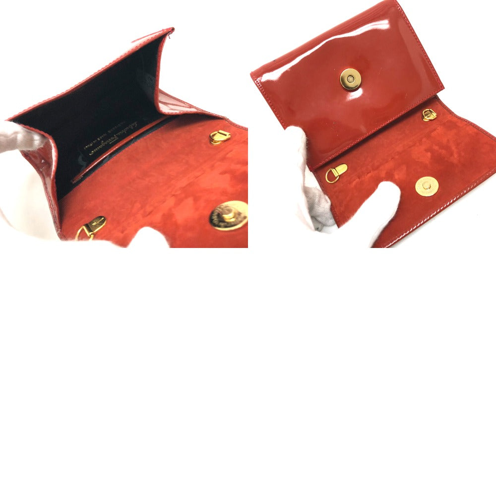 Salvatore Ferragamo ヴァラ リボン パテントレザー レディース ポーチ - brandshop-reference