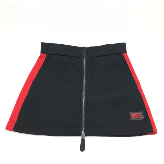 BURBERRY ジップアップ ロゴ バイカラー スカート ポリエステル レディース - brandshop-reference