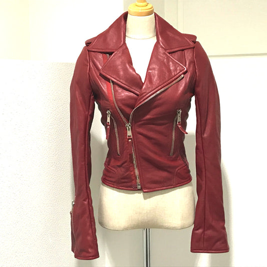 BALENCIAGA 256302 タグ有り レディース ジャケット アウター ライダースジャケット レザー レディース - brandshop-reference