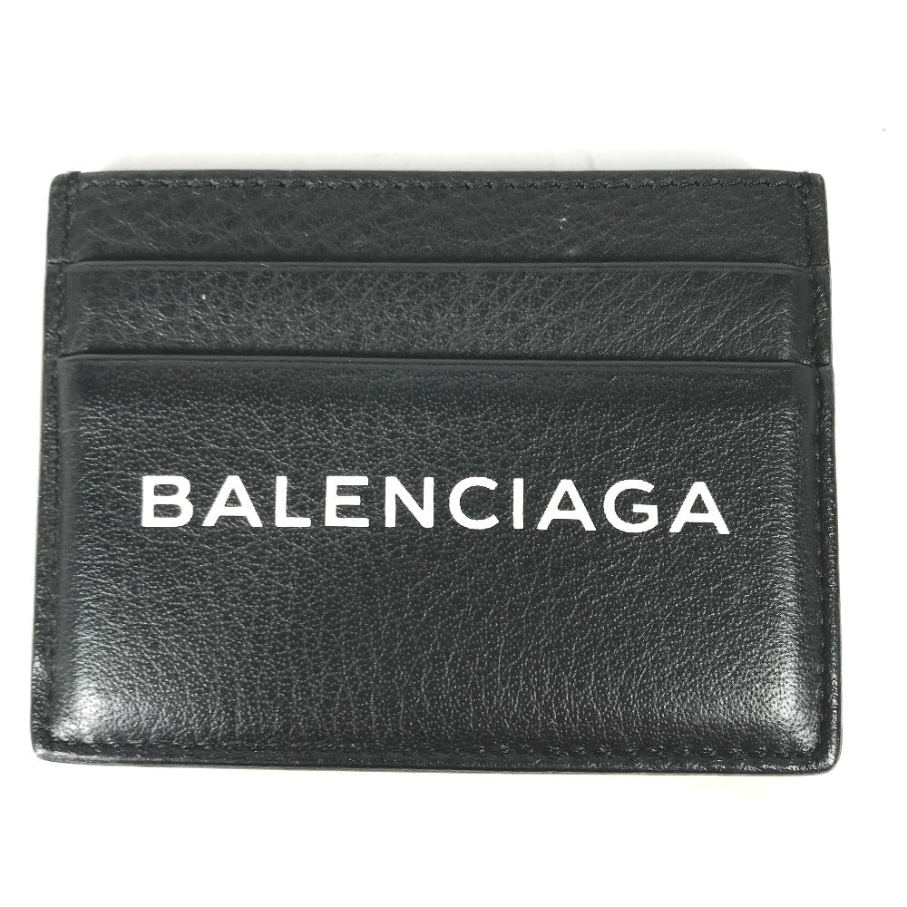 BALENCIAGA 490620 名刺入れ パスケース ロゴ バイカラー カードケース レザー レディース