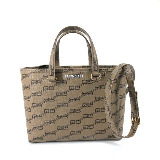 BALENCIAGA 702699 ショルダーバッグ カバン BB 総ロゴ 2WAY 斜め掛け トートバッグ レザー レディース - brandshop-reference