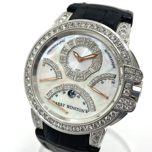 HARRY WINSTON MCRA44W オーシャンクロノ トリプル レトログラード 自動巻き 腕時計 K18WG メンズ - brandshop-reference