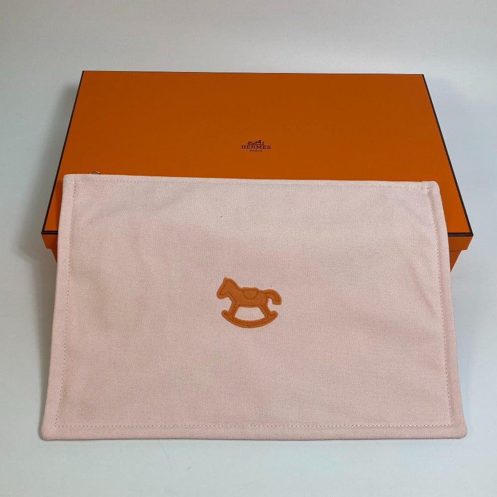 HERMES 小物入れ アダダドットGM フラット ポーチ コットン レディース - brandshop-reference