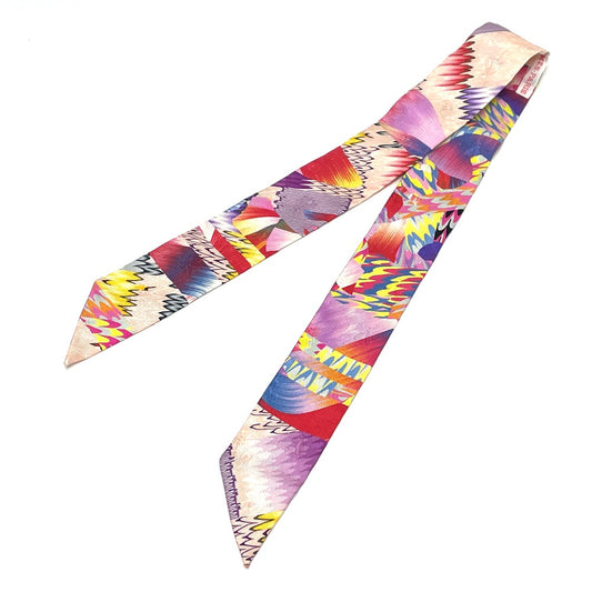 HERMES 2022年 限定モデル 京都マーブル カバン ツイリー バッグアクセサリー スカーフ シルク100% レディース - brandshop-reference