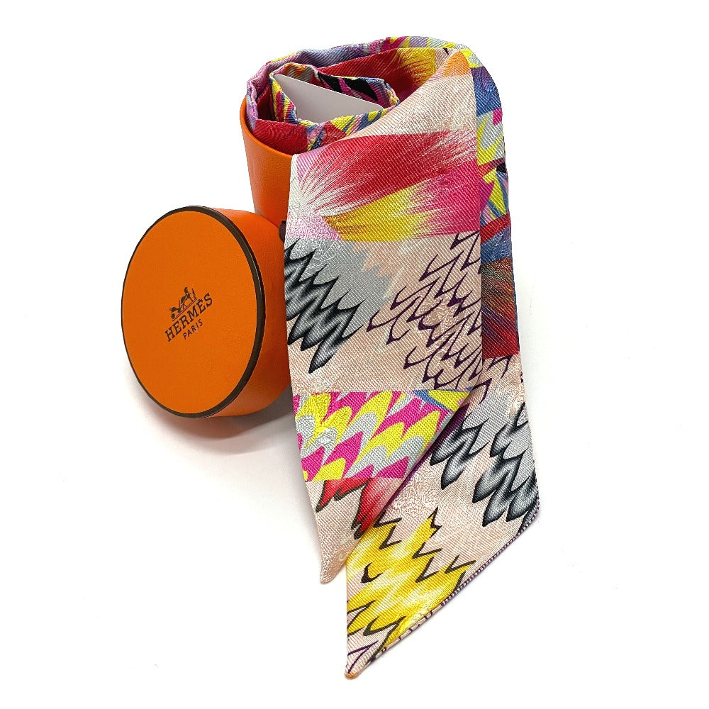 HERMES 2022年 限定モデル 京都マーブル カバン ツイリー バッグアクセサリー スカーフ シルク100% レディース - brandshop-reference