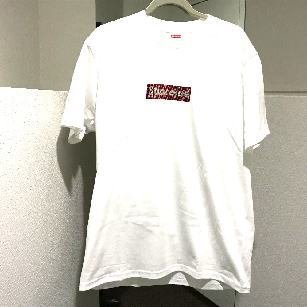 SUPREME SUPREME x Swarovski T -shirt Tag Box Logo Cotton Men's