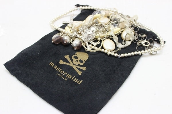 mastermind JAPAN ロングネックレス 8連チェーンネックレス ネックレス メタル レディース - brandshop-reference