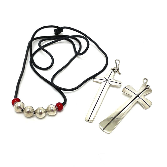 Cippy Crazy Horse アクセサリー ダブルクロス ネックレス SV925 メンズ - brandshop-reference