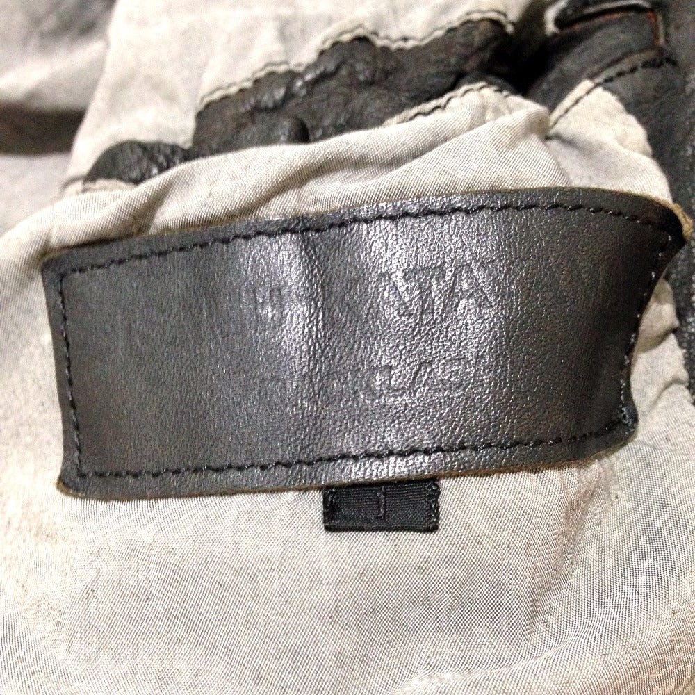 ISAMUKATAYAMA BACKLASH 982-02 ジャケット バッファローレザー ライダース ジップアップ レザー メンズ ブルゾン - brandshop-reference