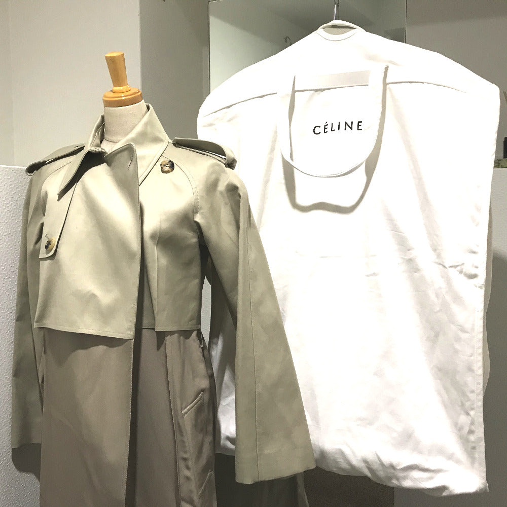 CELINE 28V36-6073 トレンチコート マスチック ダブルフェイス ロングコート トレンチコート コットン レディース - brandshop-reference