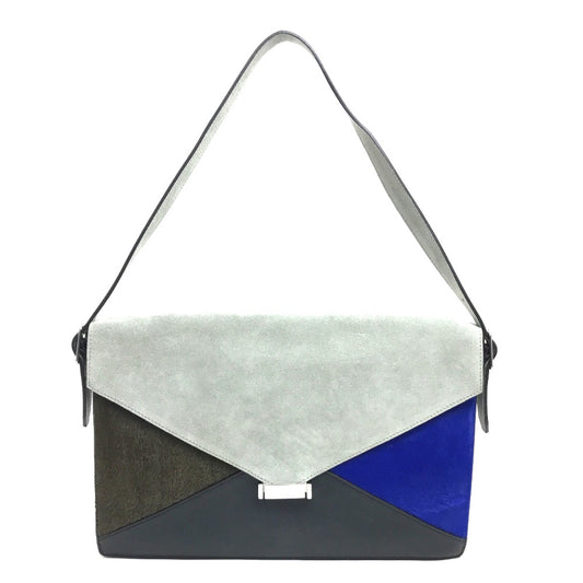 CELINE ショルダーバッグクラッチバッグ ダイヤモンド ロゴ金具 スエード×レザー レディース クラッチバッグ - brandshop-reference