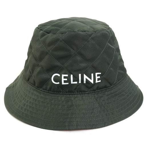 CELINE 2AUB8930C キルティング ロゴ 帽子 バケット ハット ナイロン レディース - brandshop-reference