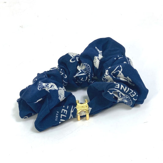 CELINE サルキー ロゴ ヘアアクセサリー ヘアゴム シュシュ シルク レディース - brandshop-reference