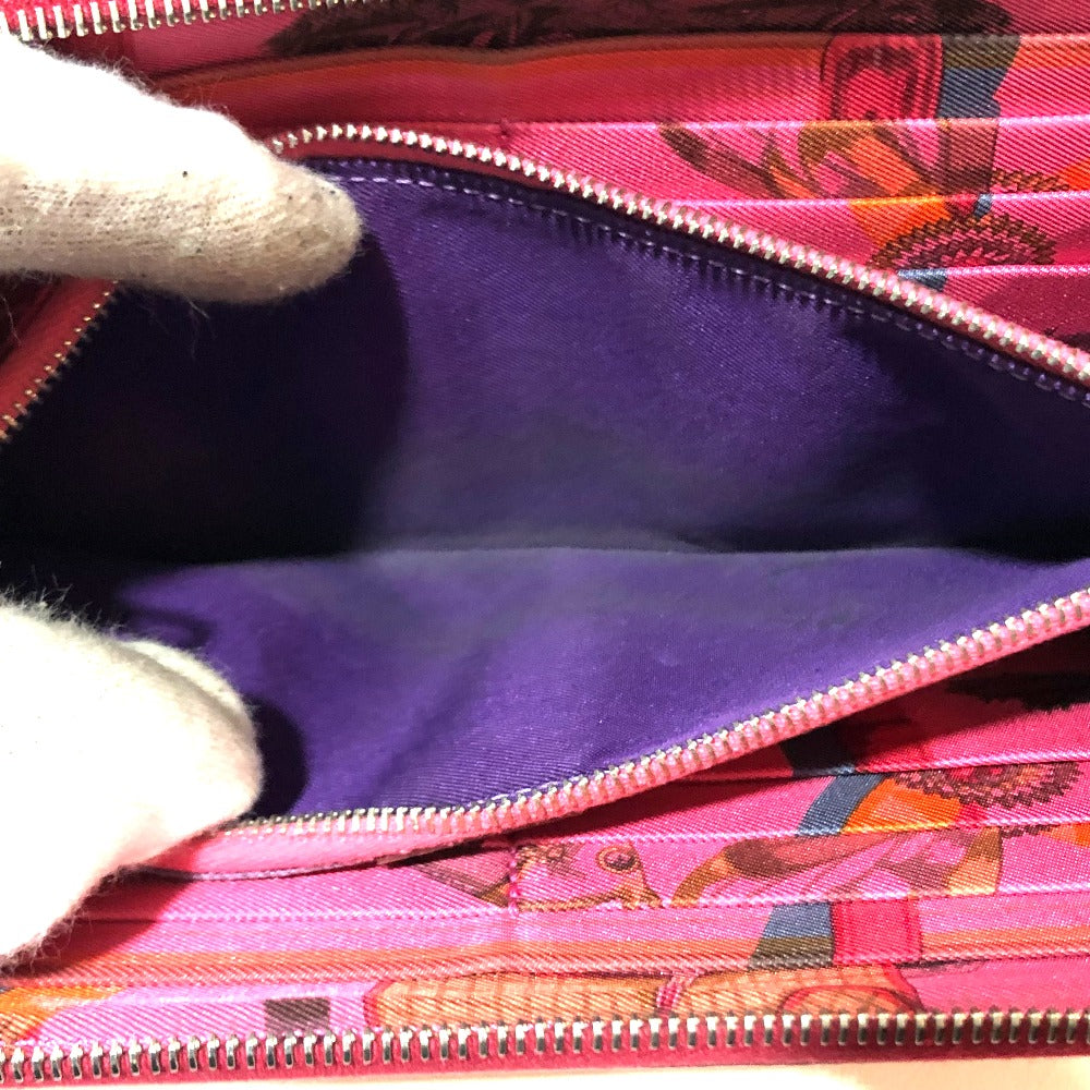 HERMES アザップロング シルクイン ラウンドファスナー長財布 エプソン レディース 長財布(小銭入れあり) - brandshop-reference